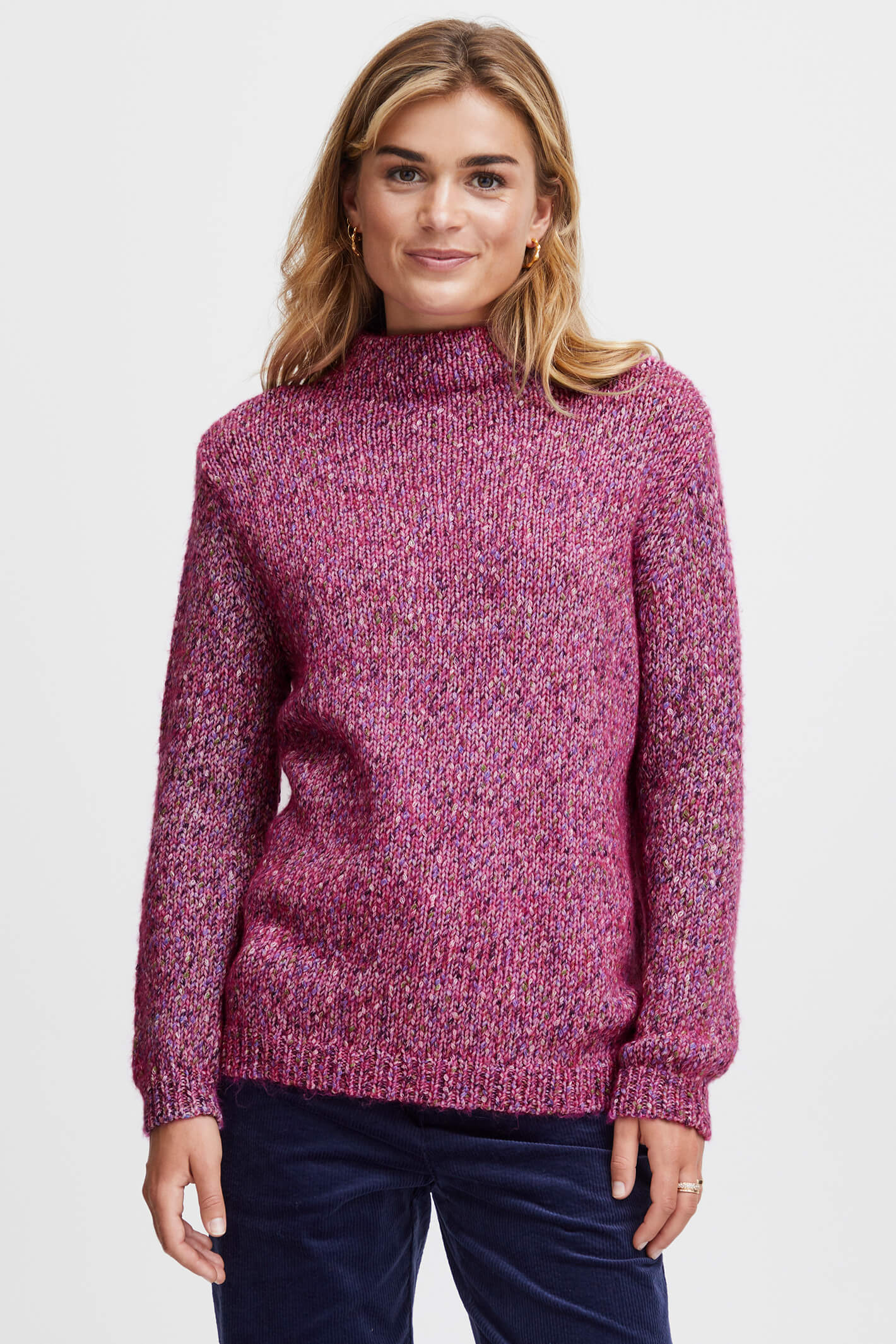 Fransa 20612859 202355 FRAGNES Very Berry Mix Pink Jumper