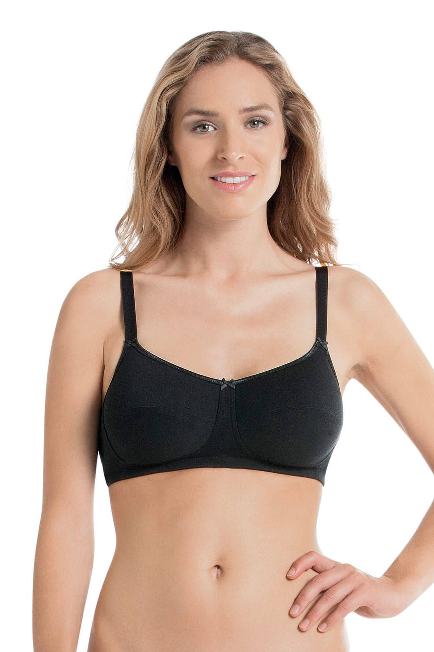 Anita Care 5301x 001 Allie Black Post Mastectomy Cotton Bra Shirley Allum 