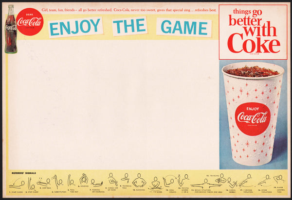 Vintage Coke Coca-Cola Mobile Gas Oil NFL National Football Advertising  Coupon