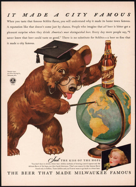 Vintage magazine ad BLATZ BEER from 1949 with Pat O-Brien in The Bail –  Mistercola