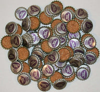 Soda pop bottle caps Lot of 100 VARIETY CLUB GRAPE SODA cork lined new old stock