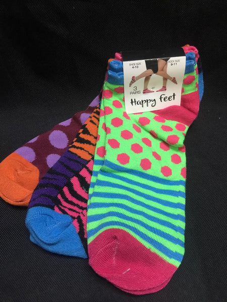 Women's/Teens Happy Feet Ankle Socks! – The Warehouse Liquidation