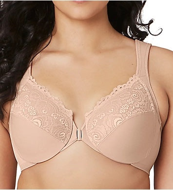 New Glamorise Womens Front-Closure Wonderwire Bra Underwire Sz