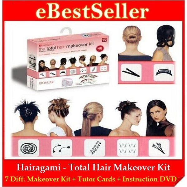 Ærlig skarp Pudsigt As Seen On TV - Hairagami Total Hair Makeover Kit Styling Accessories – The  Warehouse Liquidation