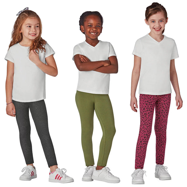 New Members Mark Girls Stretch Pull On My Favourite Leggings 3 Pack sz –  The Warehouse Liquidation
