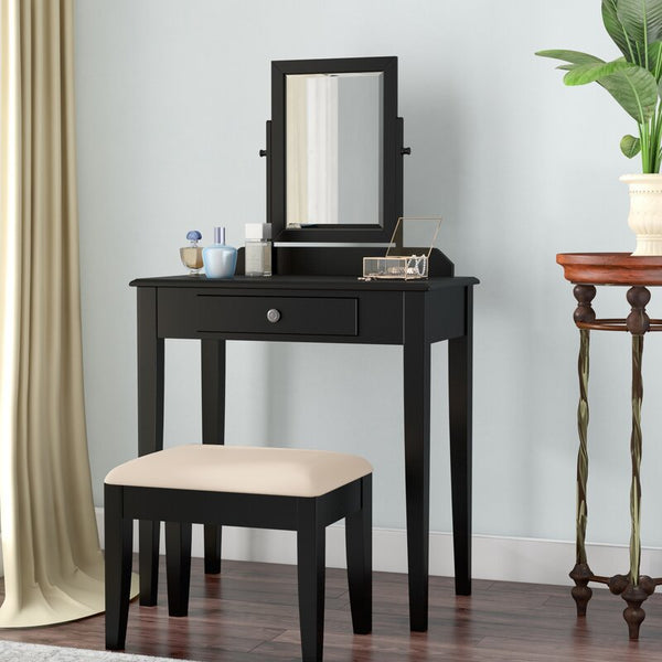 mcgraw vanity set with stool and mirror