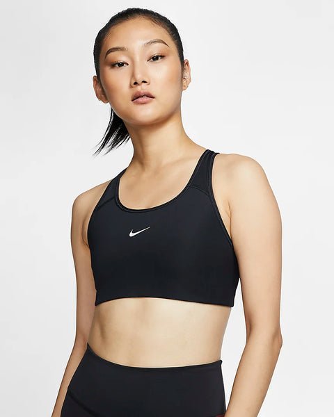 Nike Dri-FIT Swoosh Women's Medium-Support 1-Piece Pad Sports Bra - White