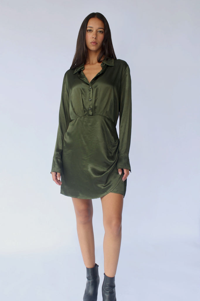 STARKx Harper Dress in Military Green