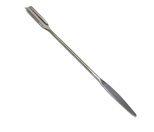 Stainless Steel Double Ended Micro Lab Spatula, Semi Circle Scoop Spoo –  HIGH TECH INSTRUMENTS