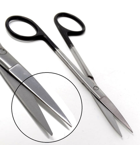 Gold Handle Dissecting Iris Sharp Fine Point Scissors 4.5, Curved –  A2ZSCILAB