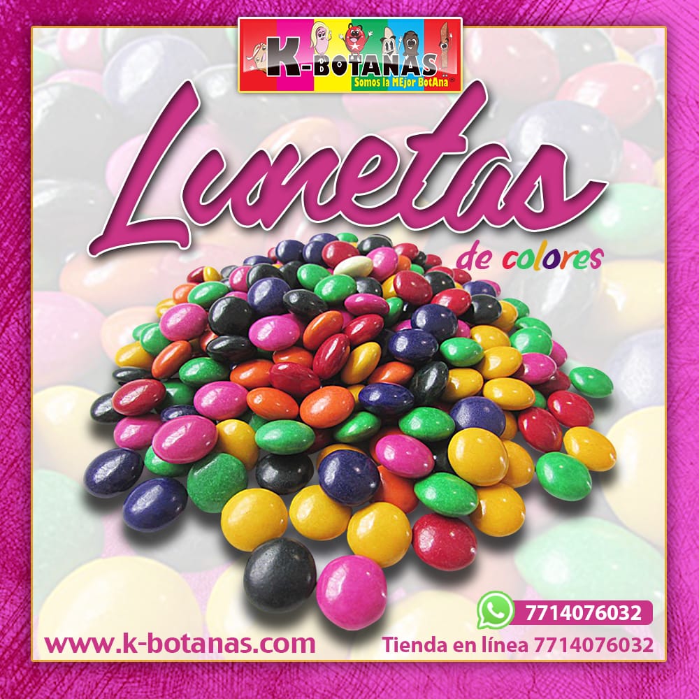 Lunetas de chocolate - Deliciosas botanas en k-botanas – K-BOTANAS somos la  mejor botana