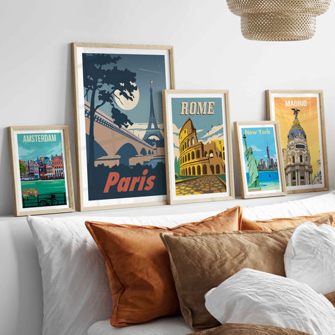 How to collect your own gallery wall of travel posters