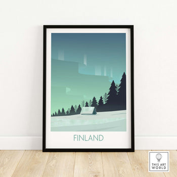 Finland Print Travel Poster