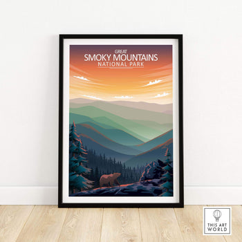 Great Smoky Mountains Print | National Park Poster