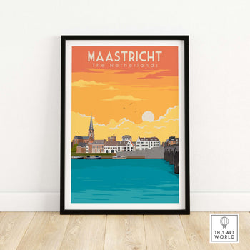Maastricht Print | Netherlands Travel Poster