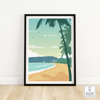Maui Print Wall Art Poster