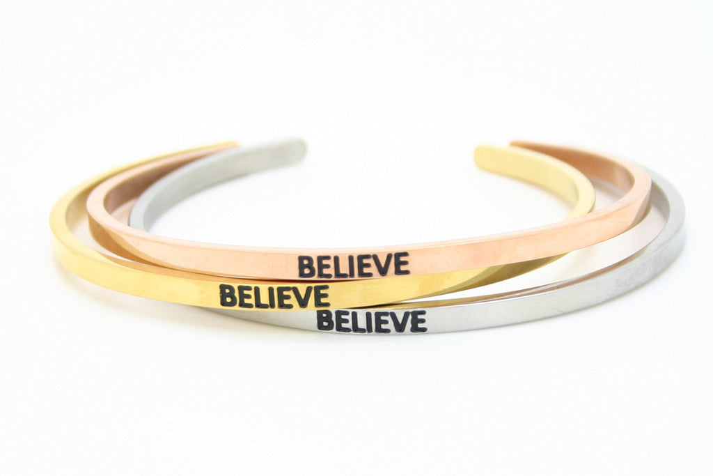 Believe Cuff Bracelet – confidence beads