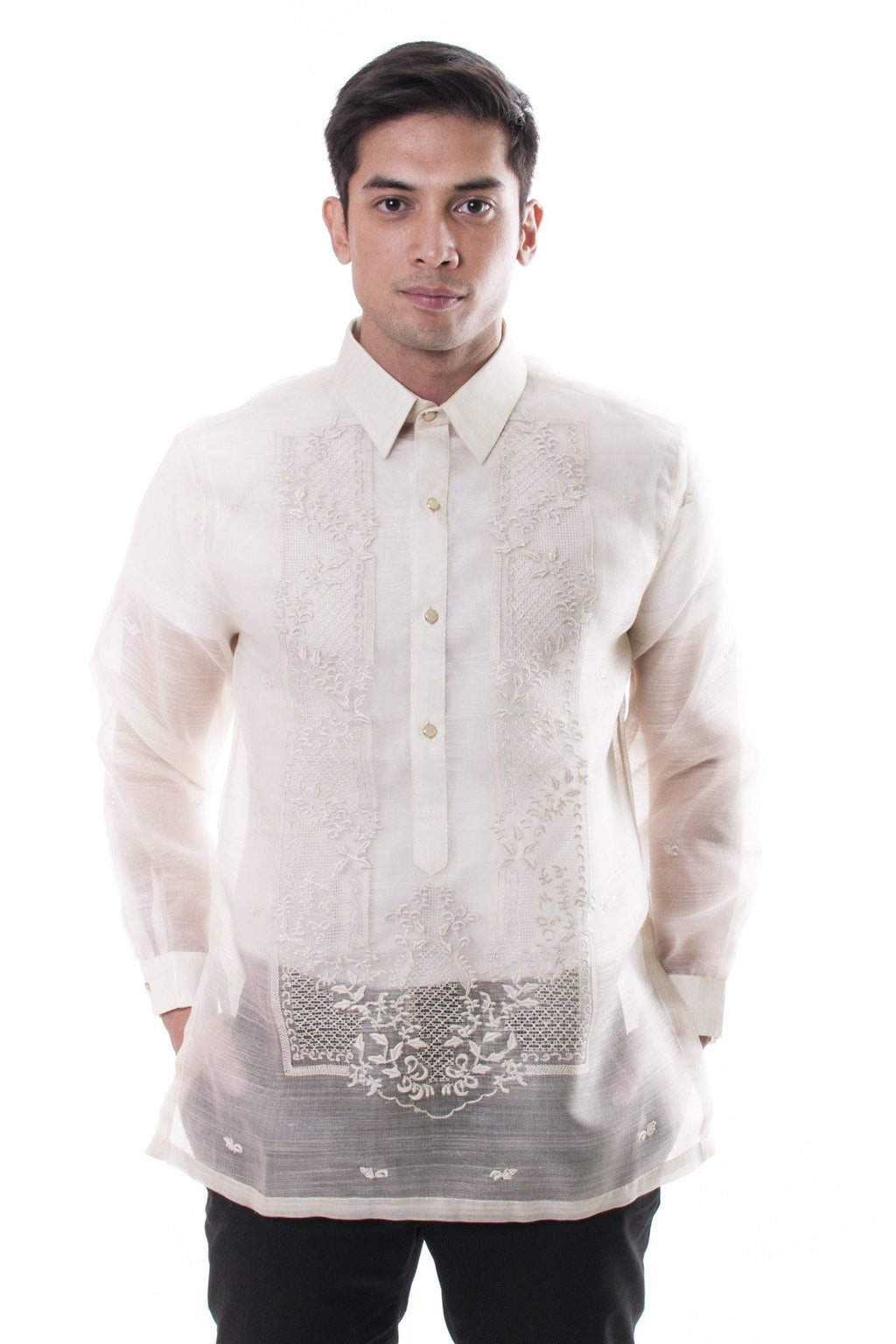 MEN - Silk / Cocoon Pina Barongs – BARONG WAREHOUSE