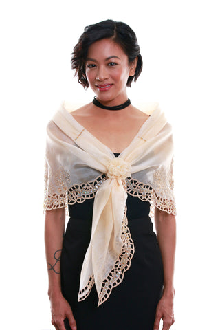 BW - Cutwork Alampay 002 Beige