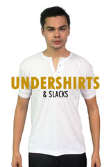 BW Barong Tagalog Undershirt Camisa de Chino and Slacks