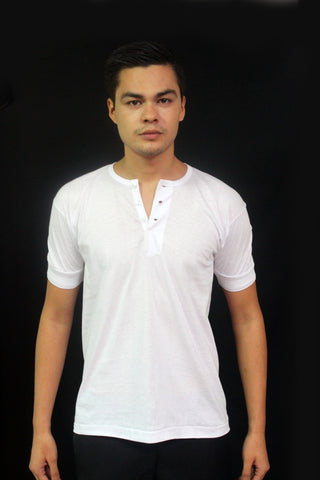 BW - Camisa de Chino - Short-Sleeve - White