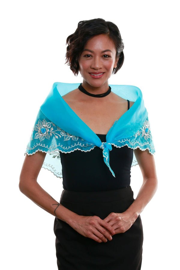 navy blue filipiniana