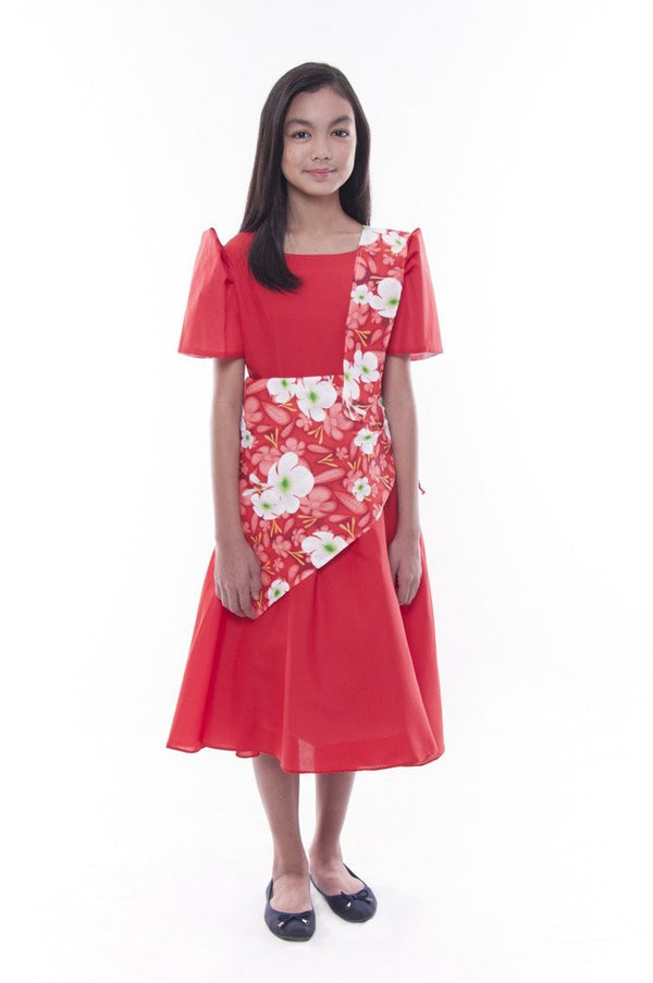 filipiniana floral dress