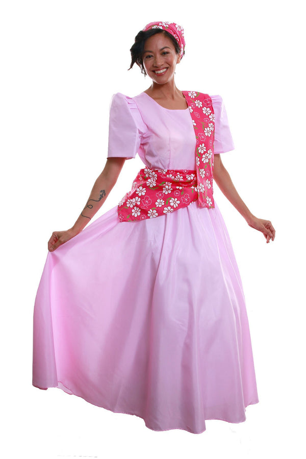filipiniana floral dress