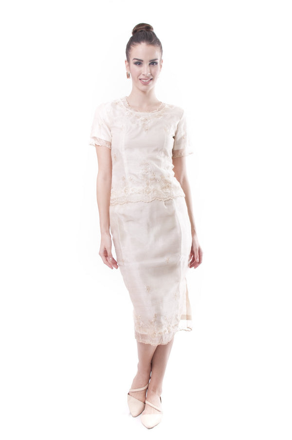 filipiniana lace dress