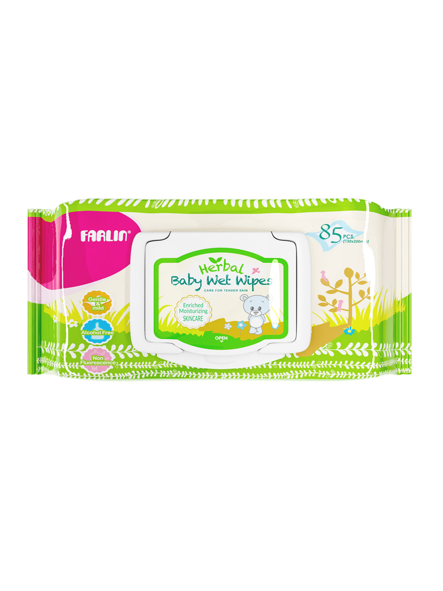 Farlin Herbal Baby Wet Wipes For Tender Skin 85 pcs DT-006D
