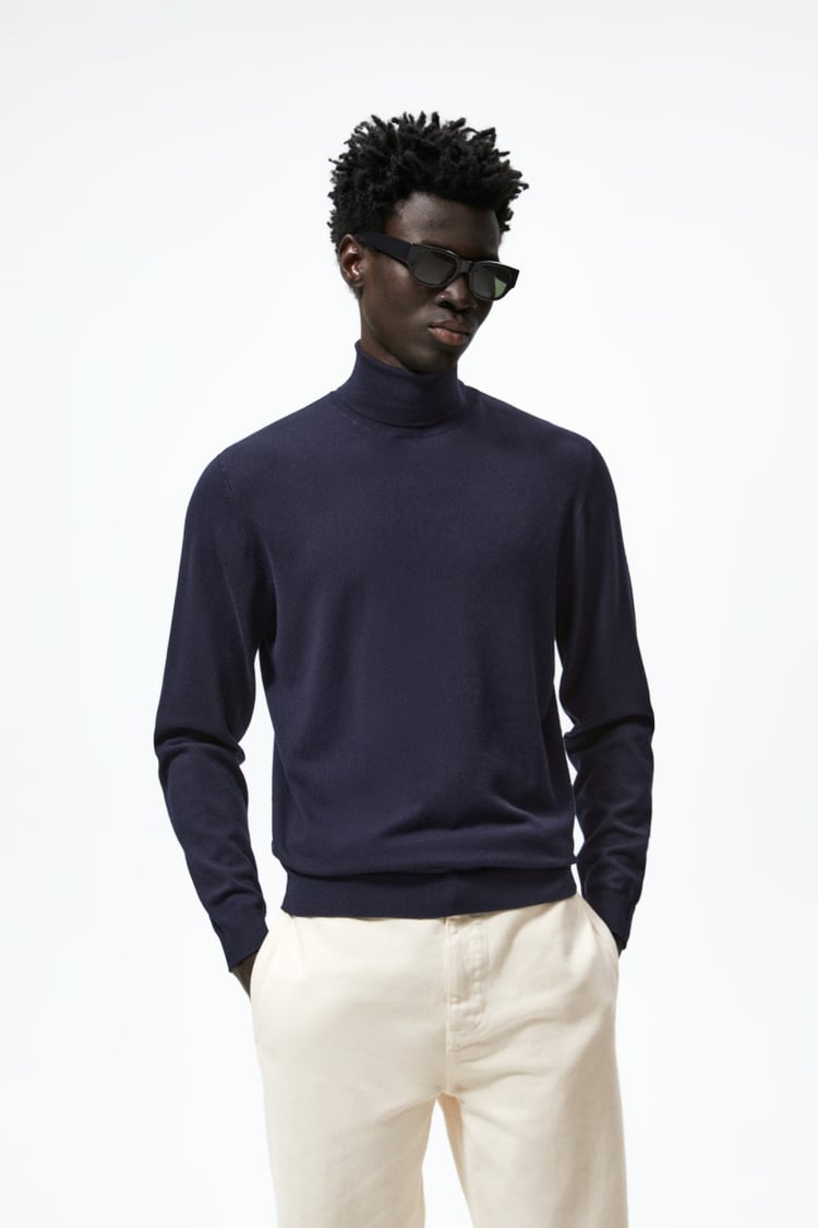 Zara black clearance turtleneck mens