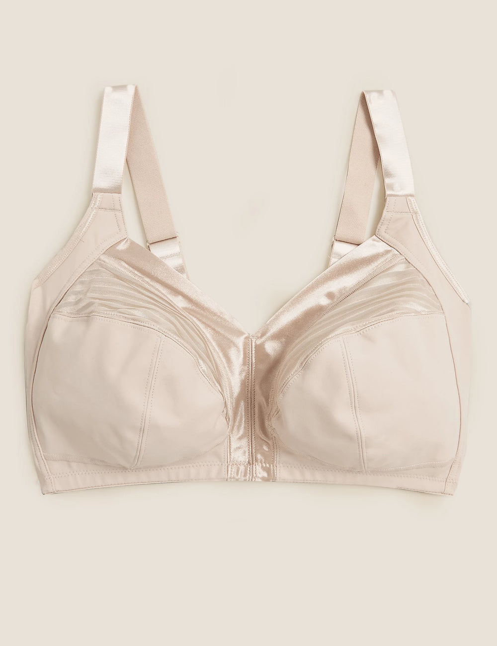 M&S Total Support Non Wired Front Fastening Full Cup Bra T33/8020L