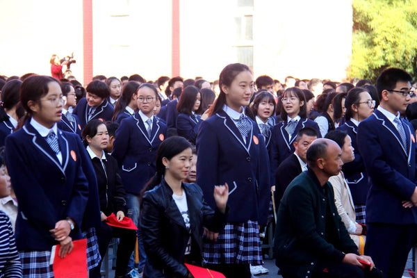 Ren Qing at her high school graduation ceremony