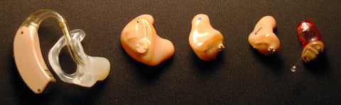 Traditional hearing aid styles