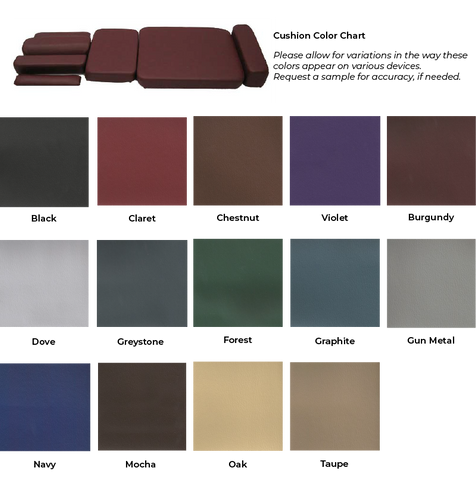 Leander upholstery color chart 2022