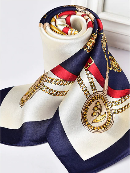 Allegoria scarf in polyester satin