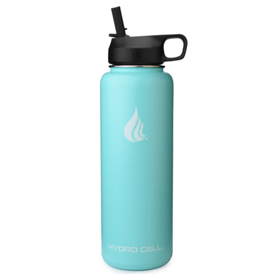 HYDRO CELL Stainless Steel Insulated Water Bottle with Straw - For