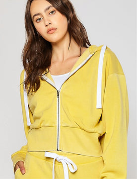 Butter Fleece Crop Hoodie