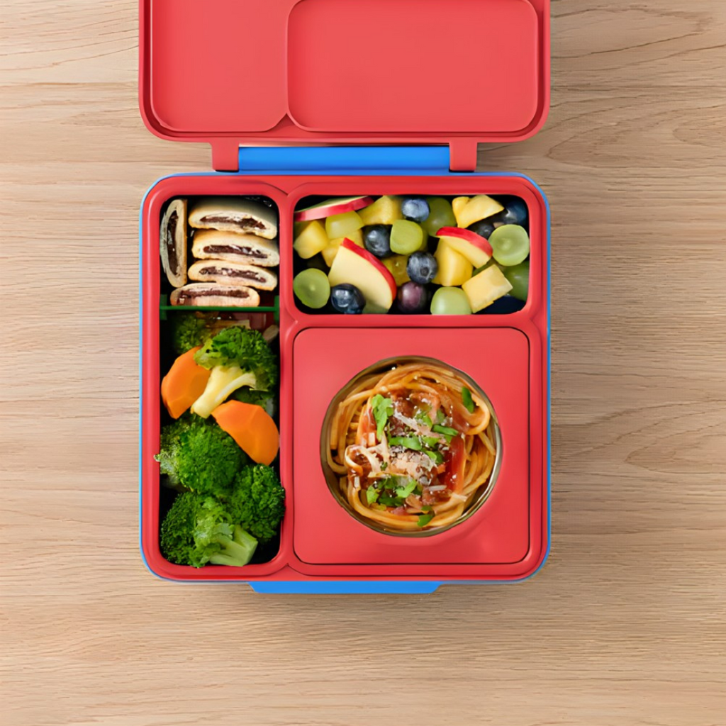  OmieBox Bento Box for Kids - Insulated with Leak Proof Thermos  Food Jar - 3 Compartments, Two Temperature Zones (Single) (Packaging May  Vary): Home & Kitchen