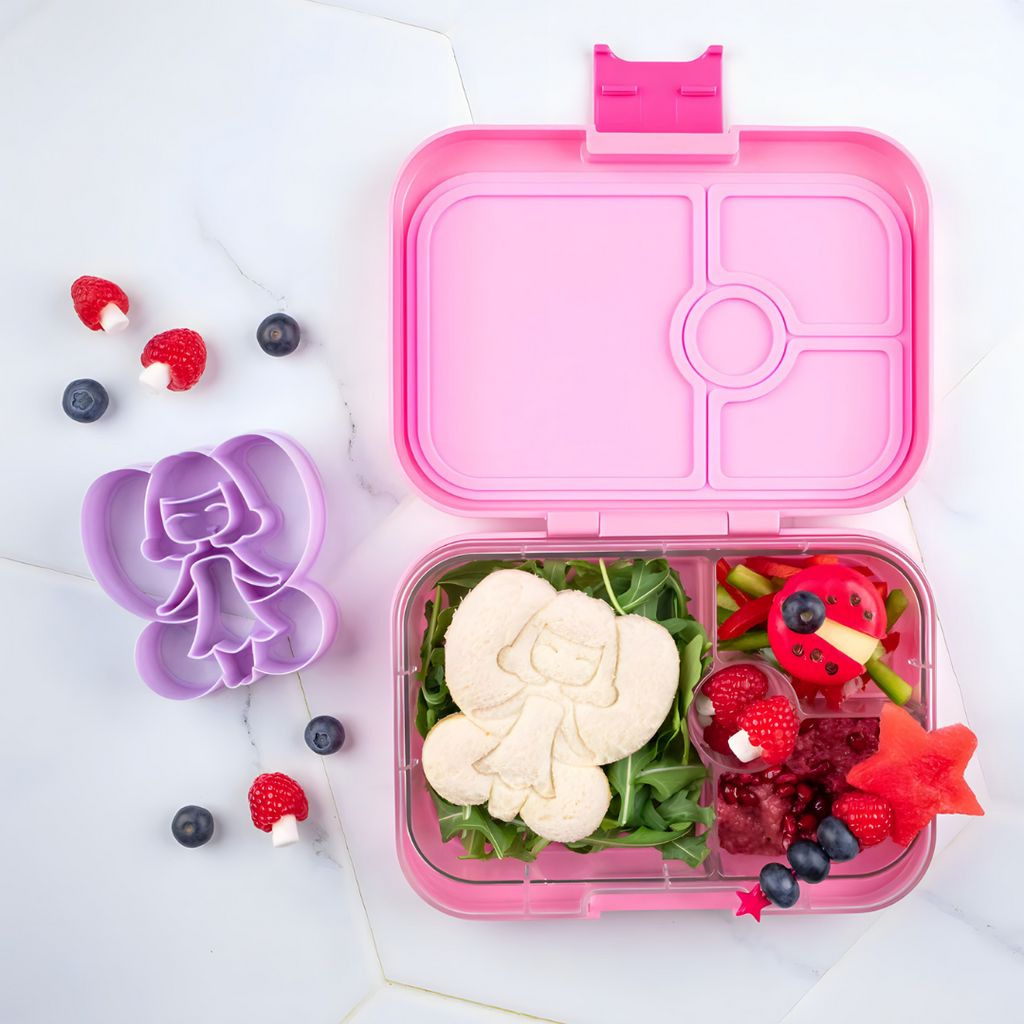 Yumbox Panino 4 Compartment Lunchbox in Power Pink Rainbow