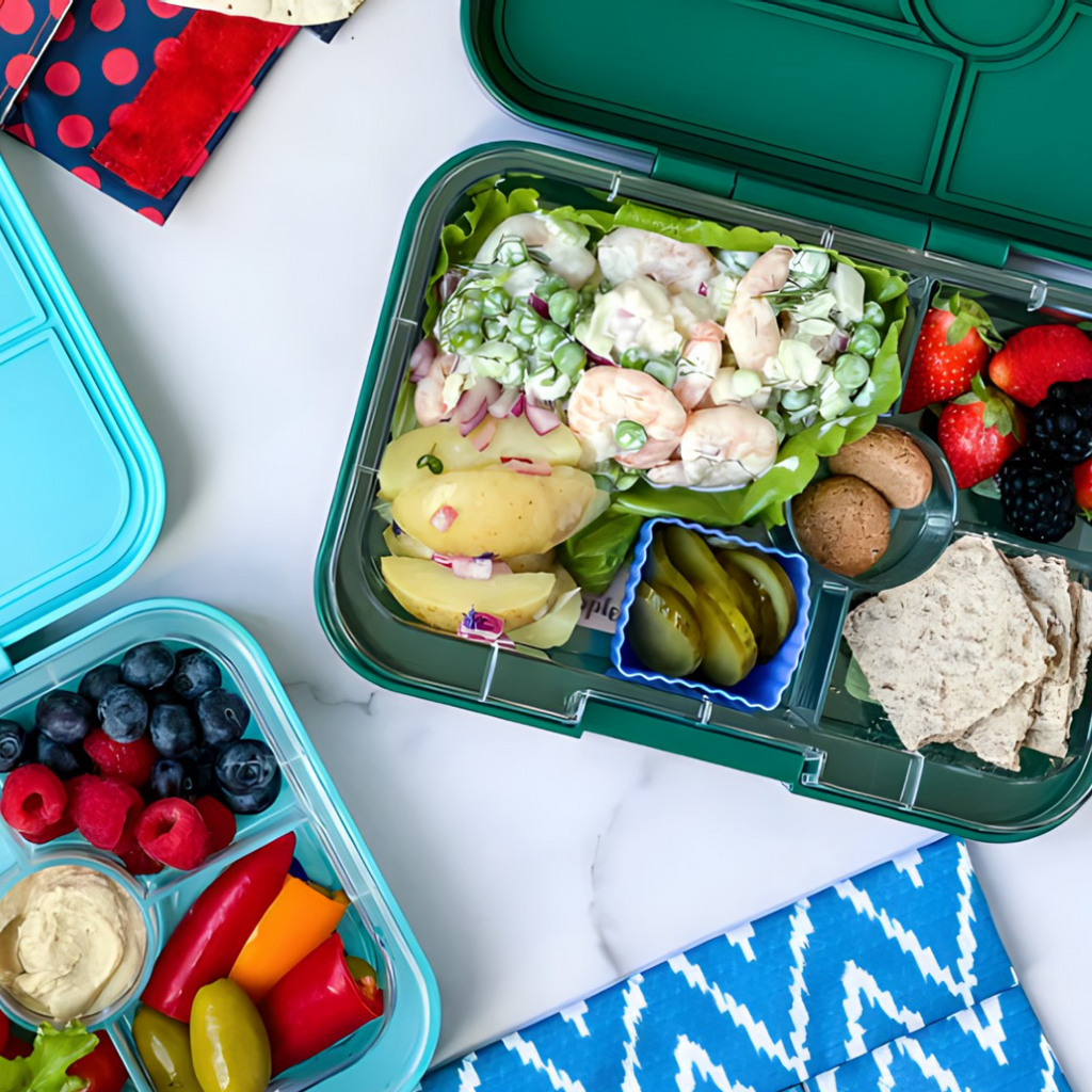 Yumbox Tapas Larger Size (Antibes Blue) Leakproof Bento Lunch Box for Adults, Teens