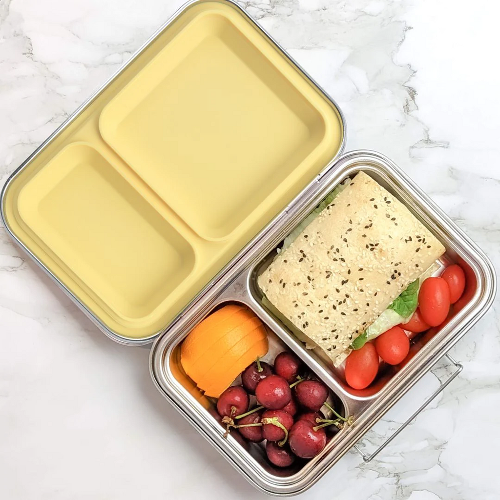 Go Eco Ciroa Bento Stainless Steel Lunch Box 2 Compartments 800 ml/ 27 Fl  Oz.