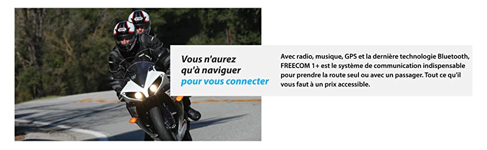 FREECOM 1+ Motorcycle Rider Passenger Communication Systems