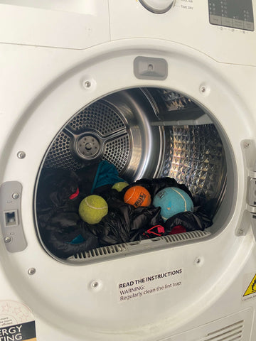 Tennis Balls in the dryer