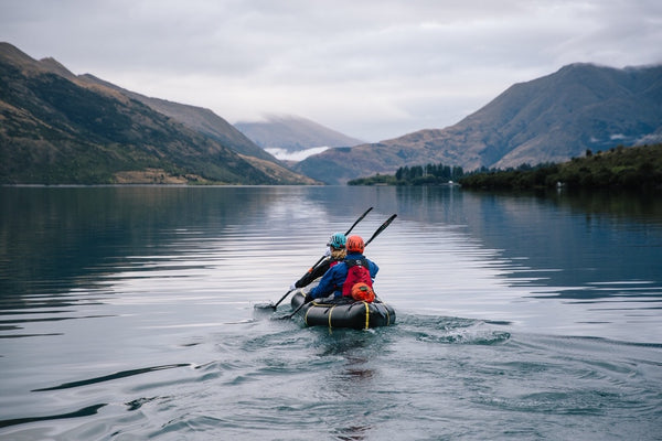 Packrafting on a Lake