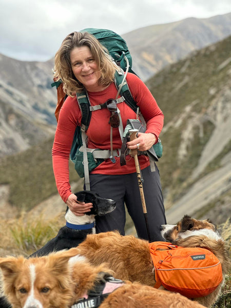 wanda and her two dogs