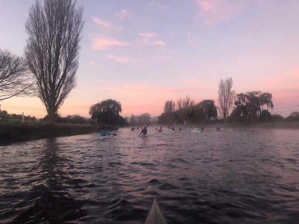 Early morning winter paddle