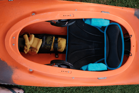 Overhead shot of Kayaking