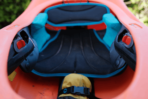 Kayak seat close up
