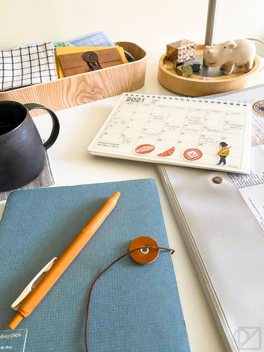 A more natural/messy desk view of the same items from before.